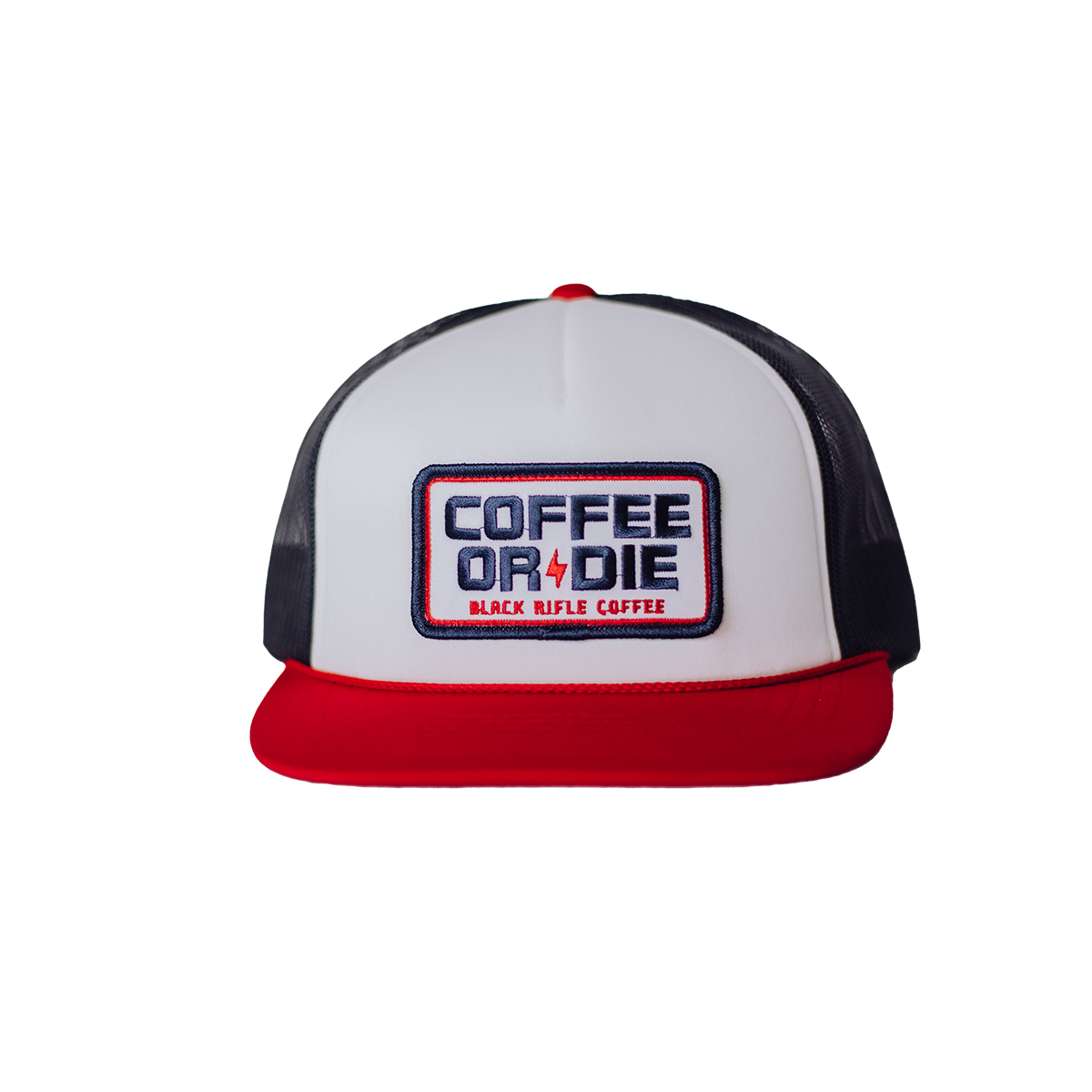Coffee Or Die Rwb Foam Trucker Hat - Image 2