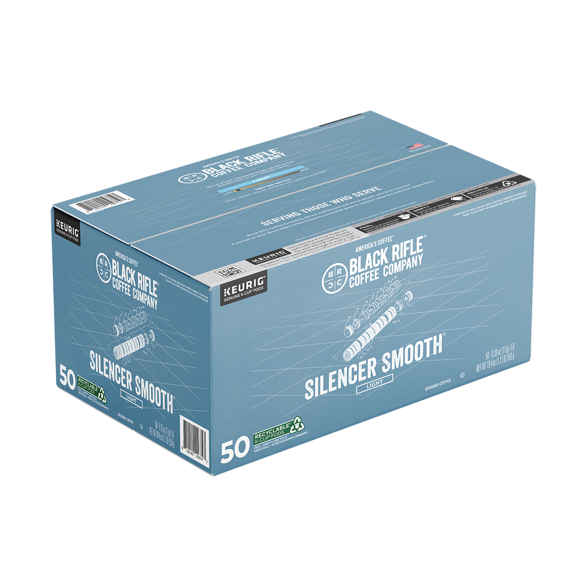 Silencer Smooth Coffee Rounds - 50Ct