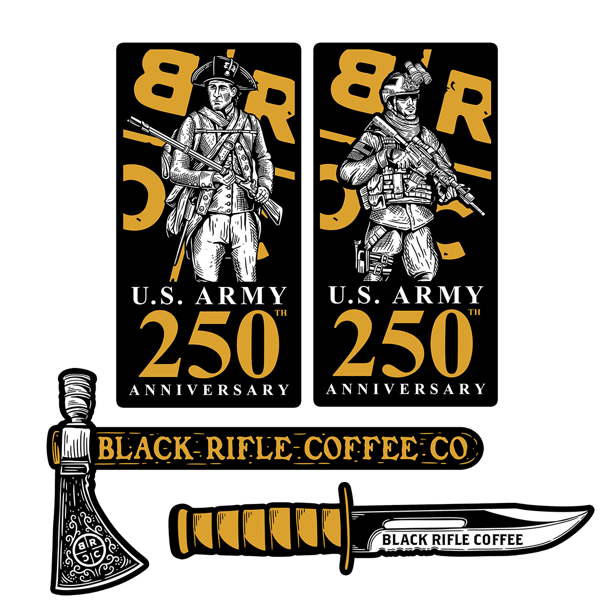 Army 250Th 2025 Sticker Pack