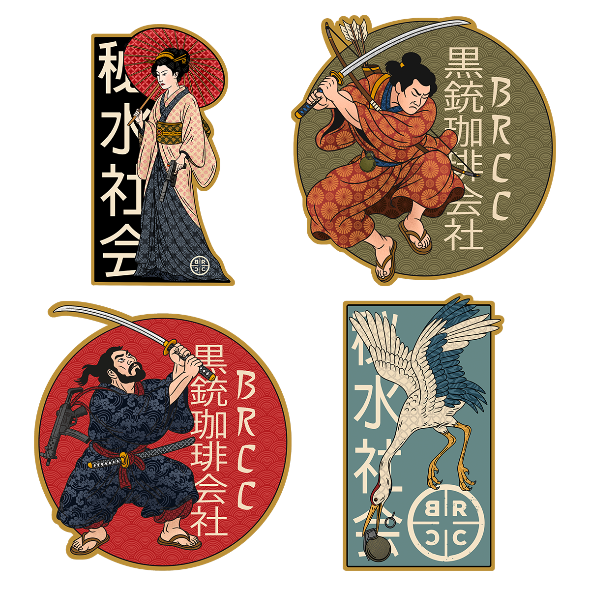 Surf And Destroy Sticker Pack